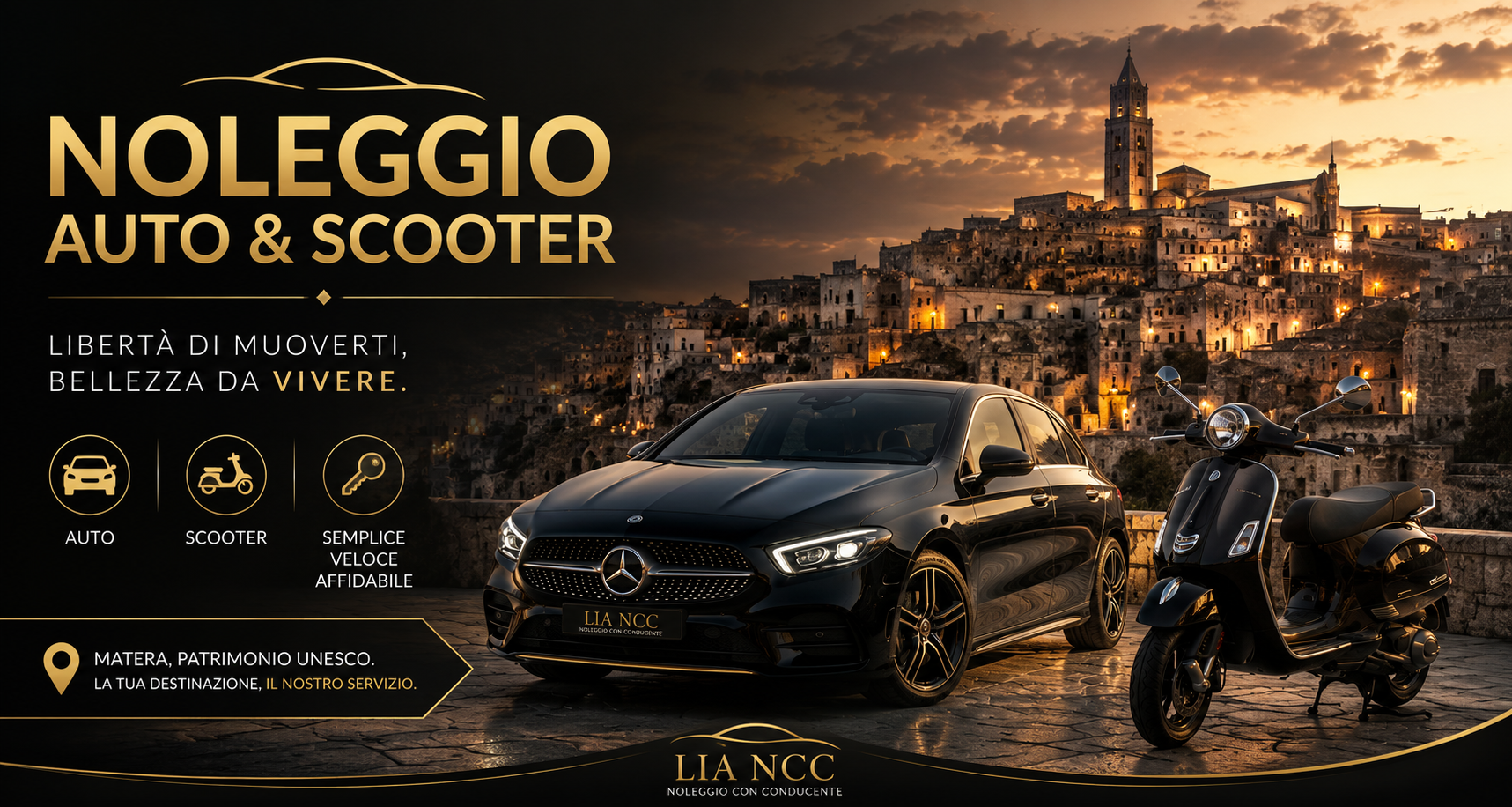 Noleggio Auto - Transfer Aeroporto Bari con Lia NCC